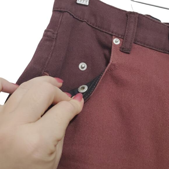 BDG | Wide Leg Two Tone Bi-Color Snap Pocket High Rise Pants - Picture 6 of 11